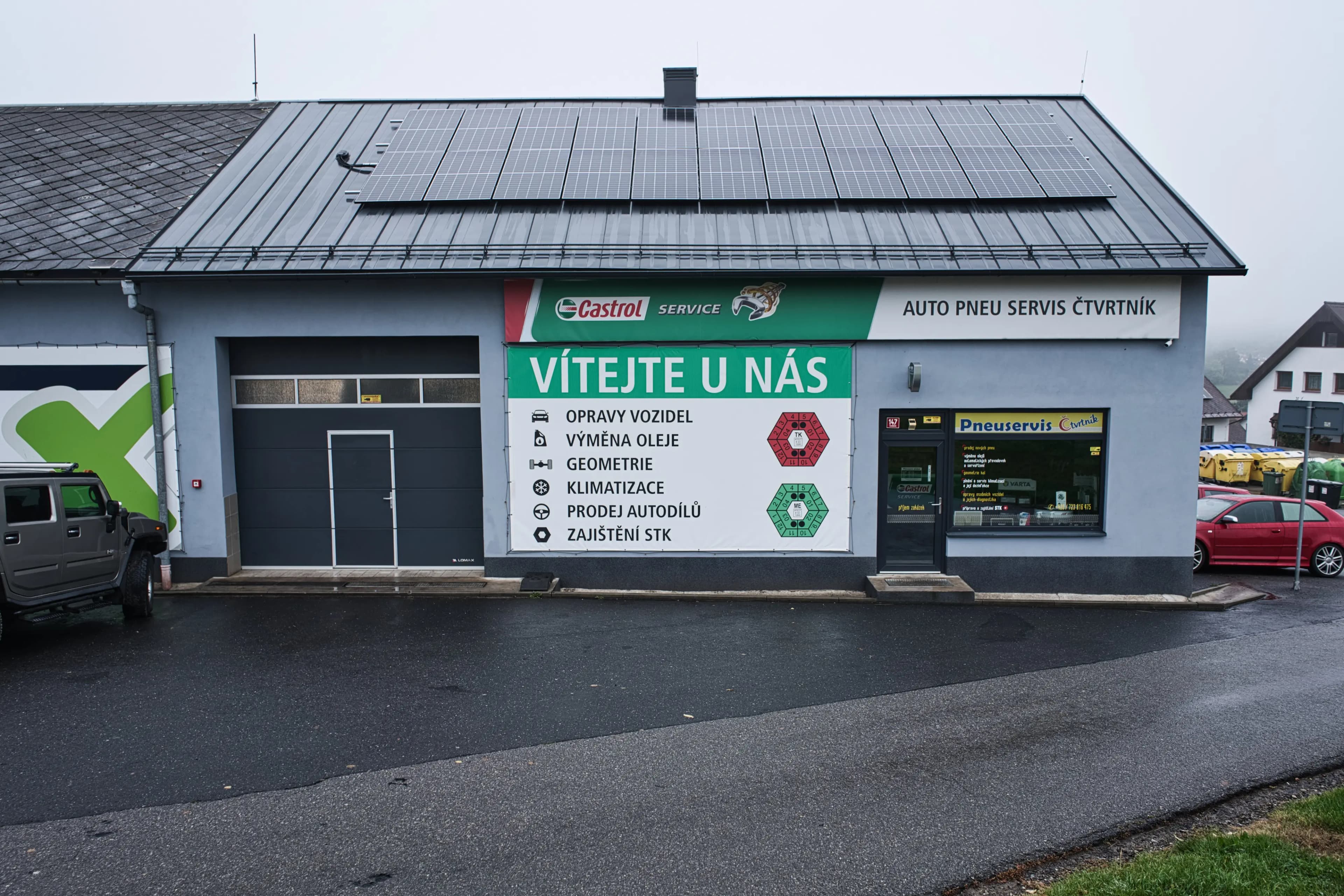 Detail servisního vybavení